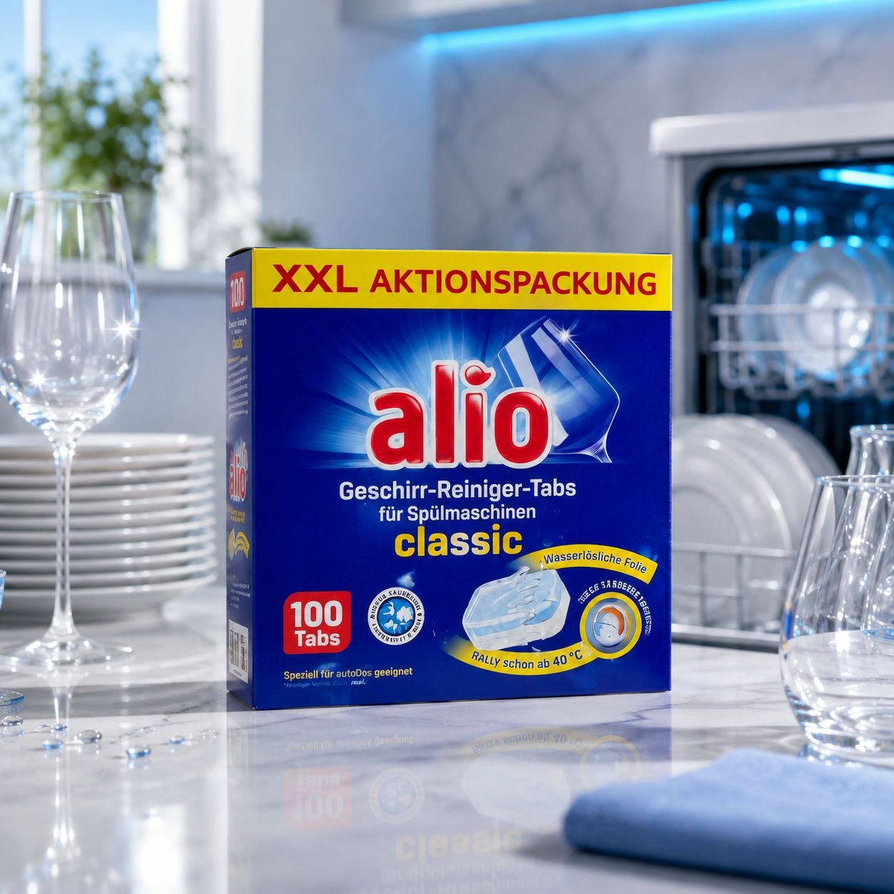 Alio Classic dishwasher tablets, 100 pcs