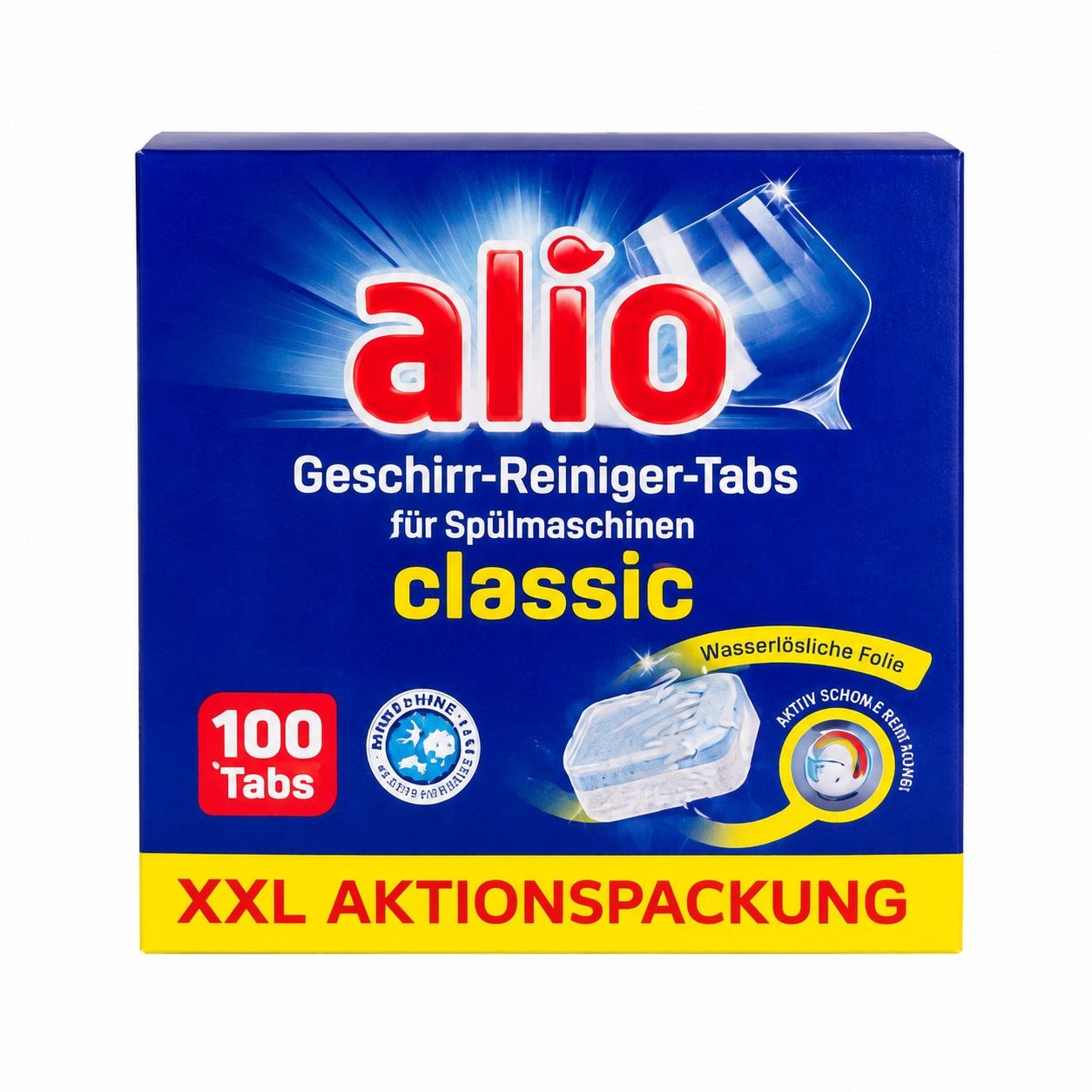 Alio Classic dishwasher tablets, 100 pcs - Лицевая