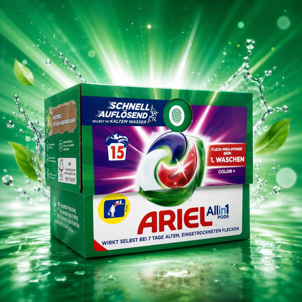 Ariel All in 1 Color капсулы 15 шт