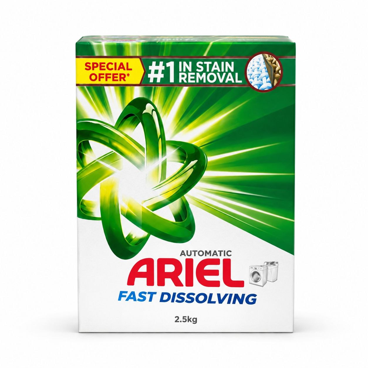 Ariel Fast Dissolving концентрат 2,5 кг - Лицевая