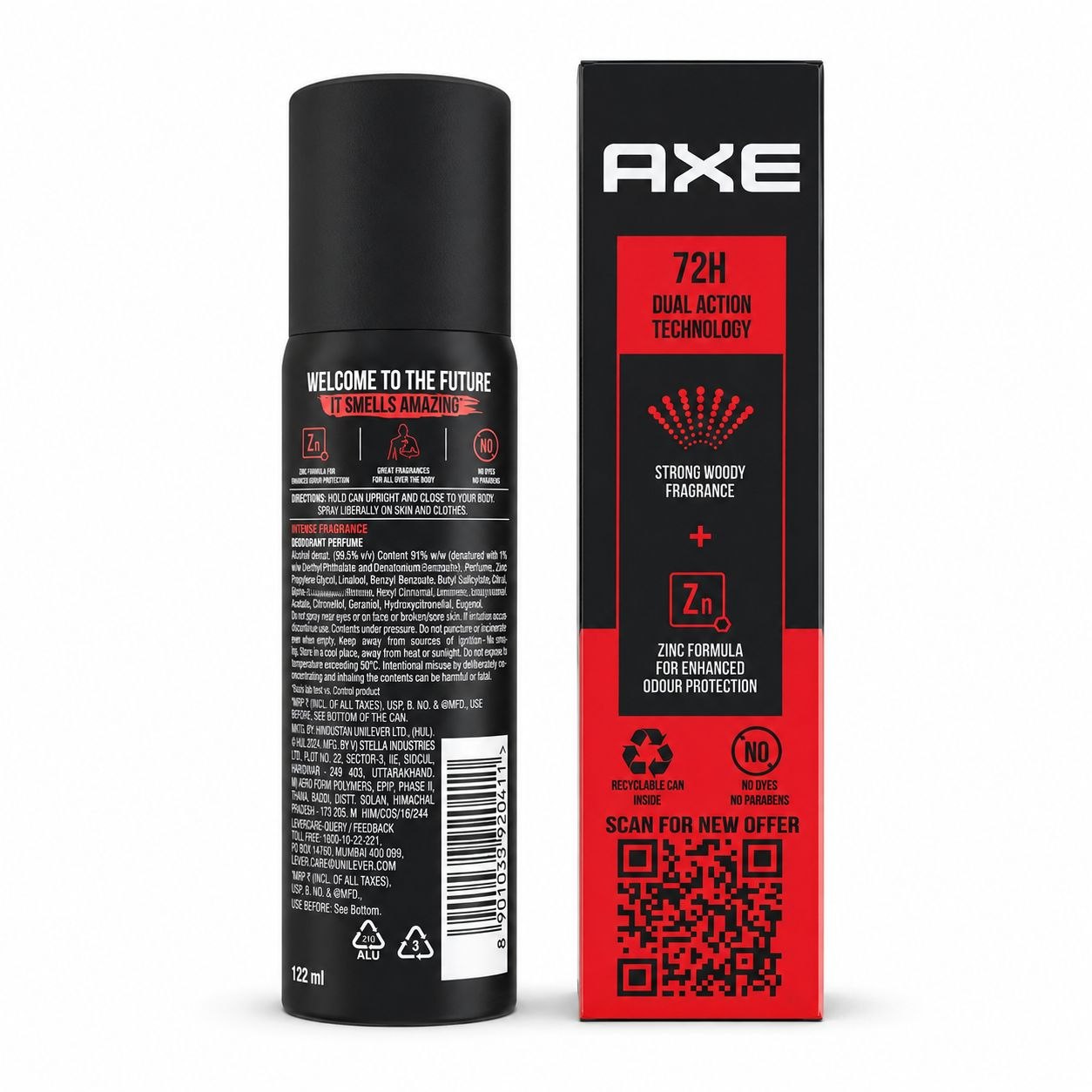 AXE Signature Intense дезодорант 122 мл - Обратная