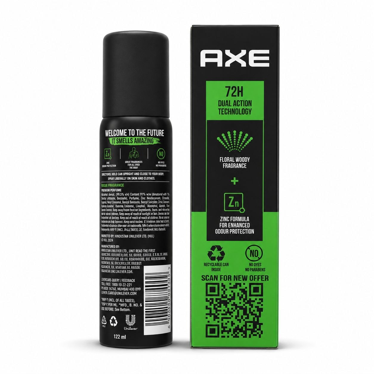 AXE Signature Rogue дезодорант 122 мл - Обратная