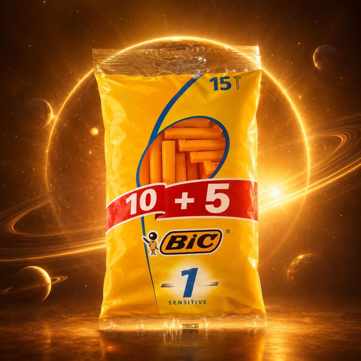 BIC 1 Sensitive одноразовые станки 15 шт (10+5)