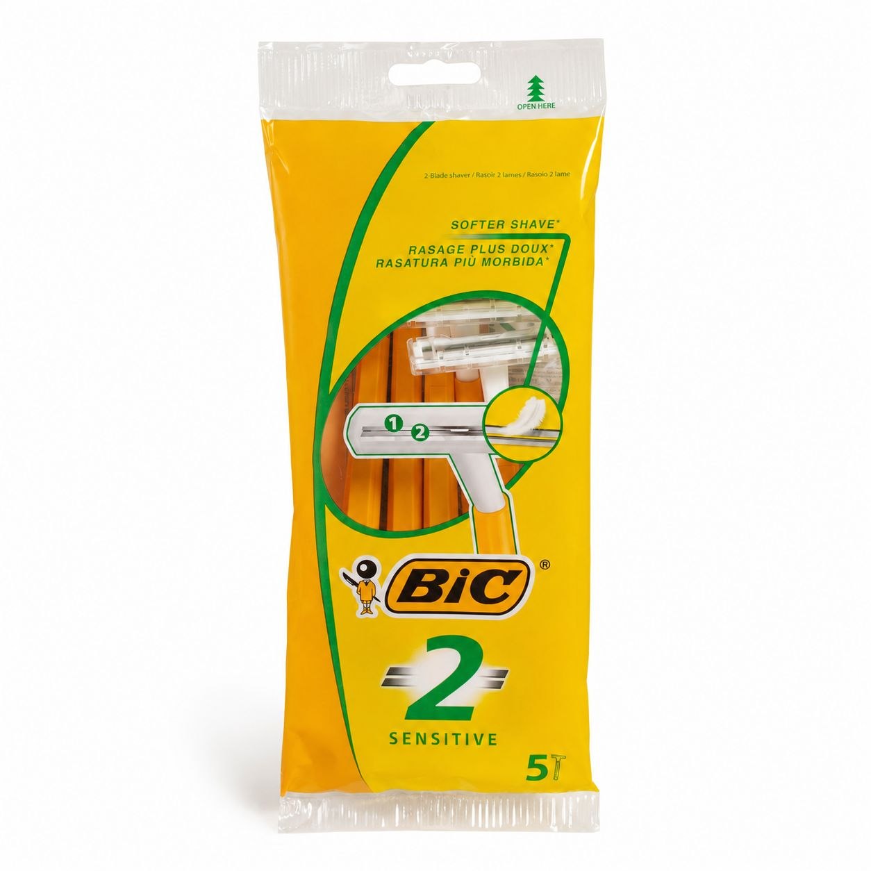BIC 2 Sensitive одноразовые станки 5 шт