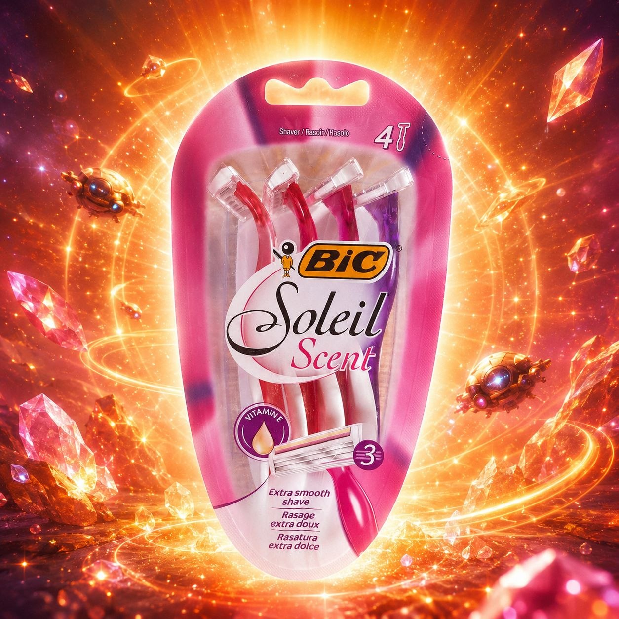 BIC Soleil Scent женские одноразовые станки 4 шт