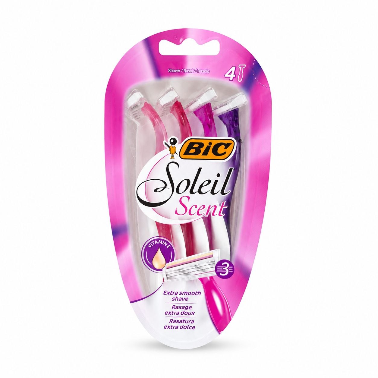 BIC Soleil Scent женские одноразовые станки 4 шт - Лицевая