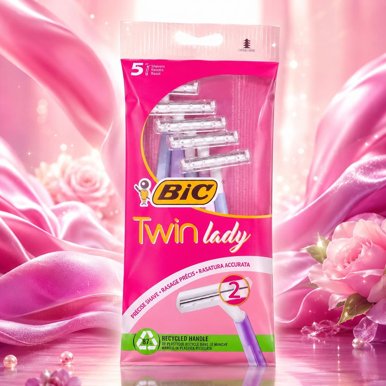 BIC Twin Lady женские одноразовые станки 5 шт