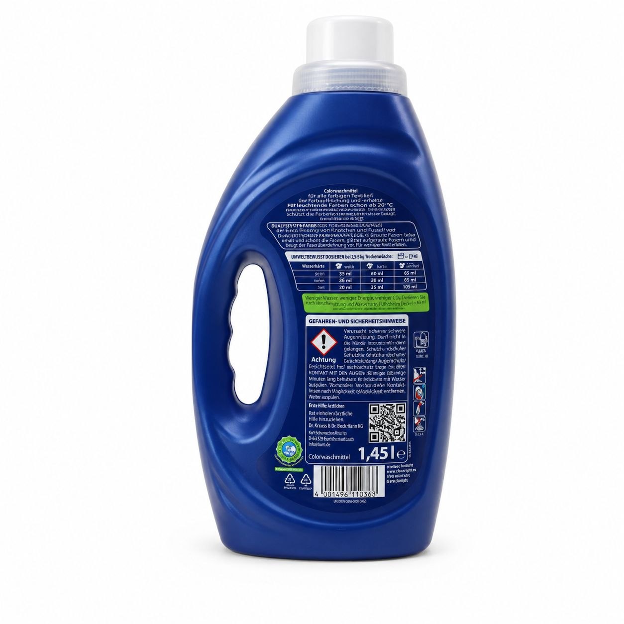 Burti Color laundry gel 1.45 L - Обратная