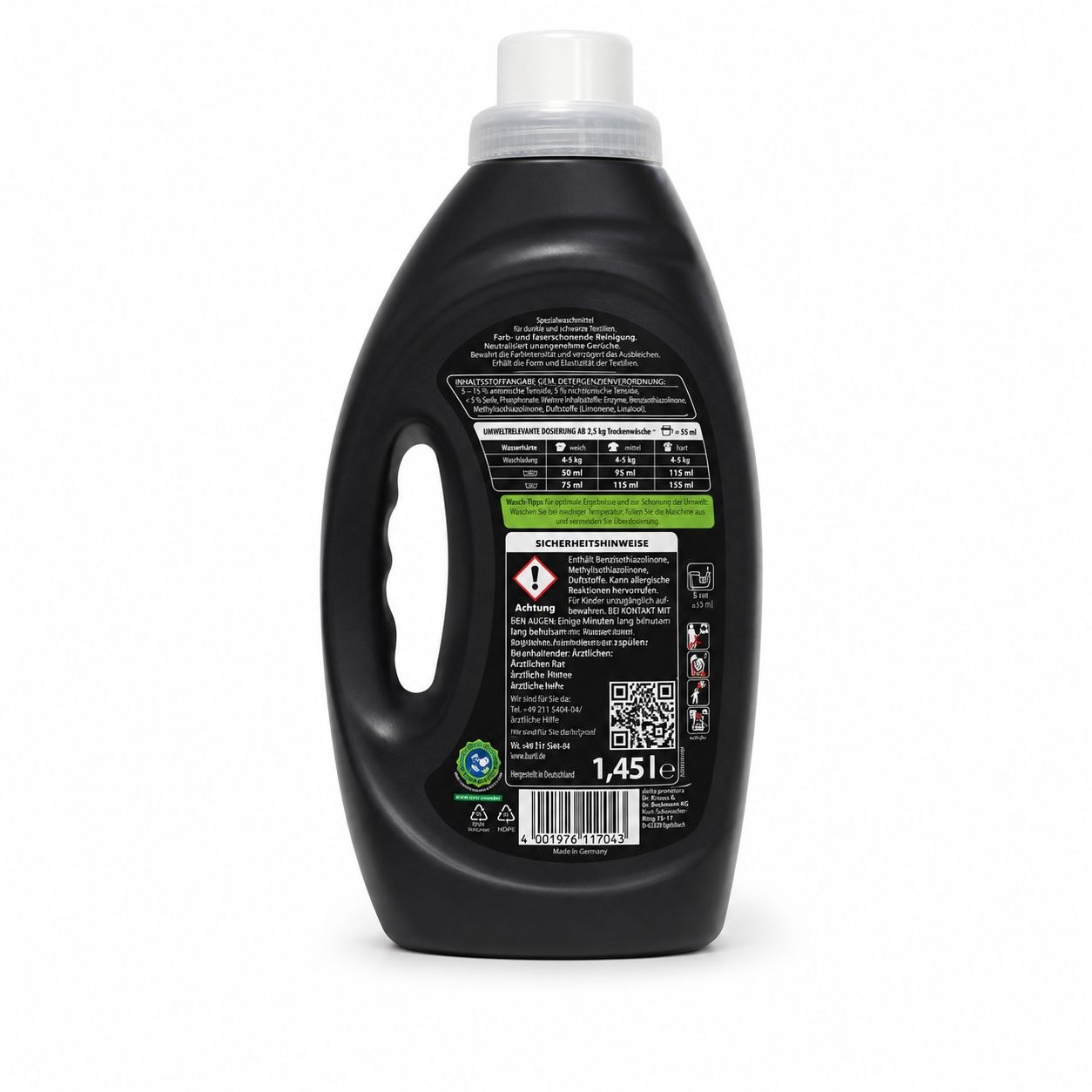 Burti Noir laundry gel 1.45 L - Обратная