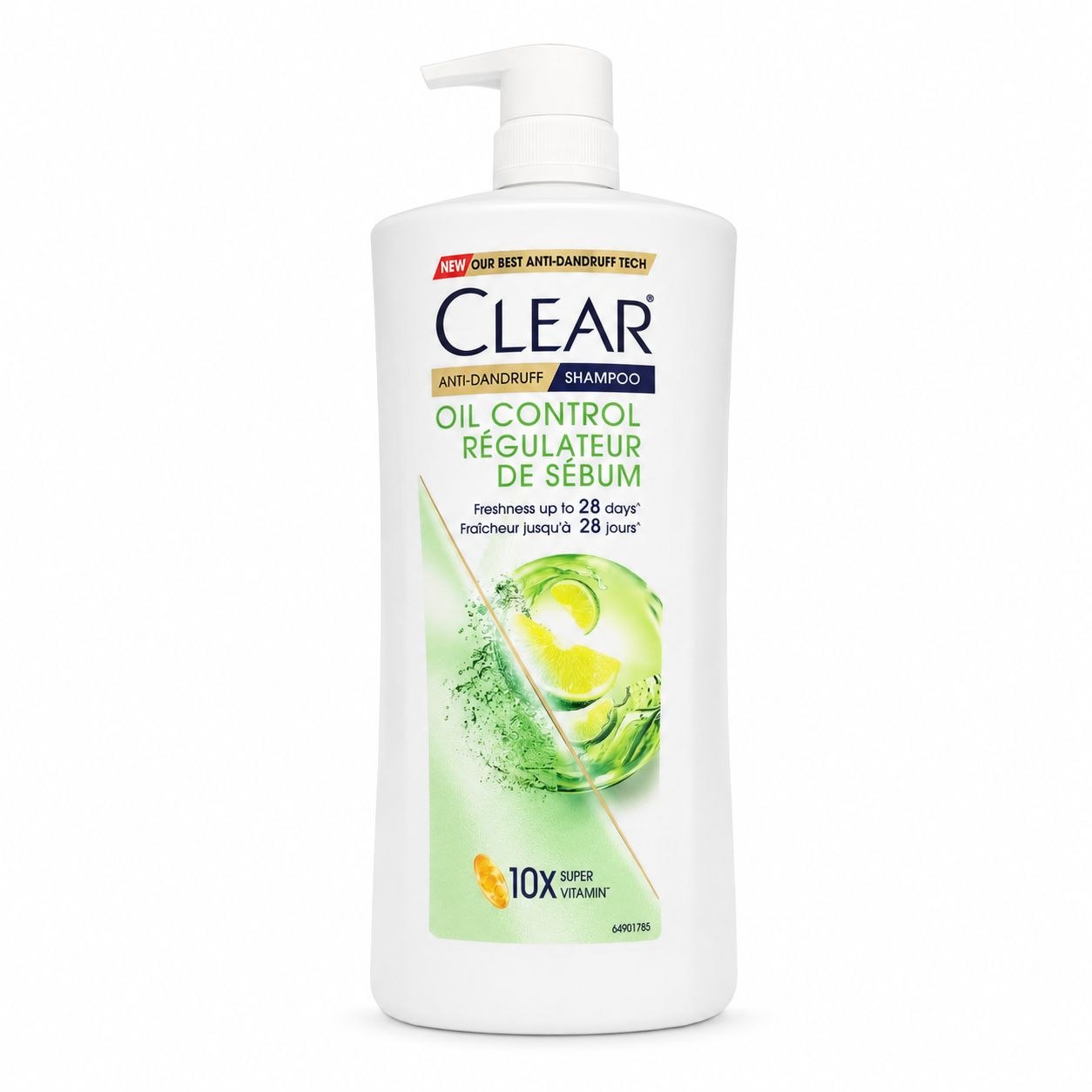 Clear Oil Control шампунь 1 л - Лицевая