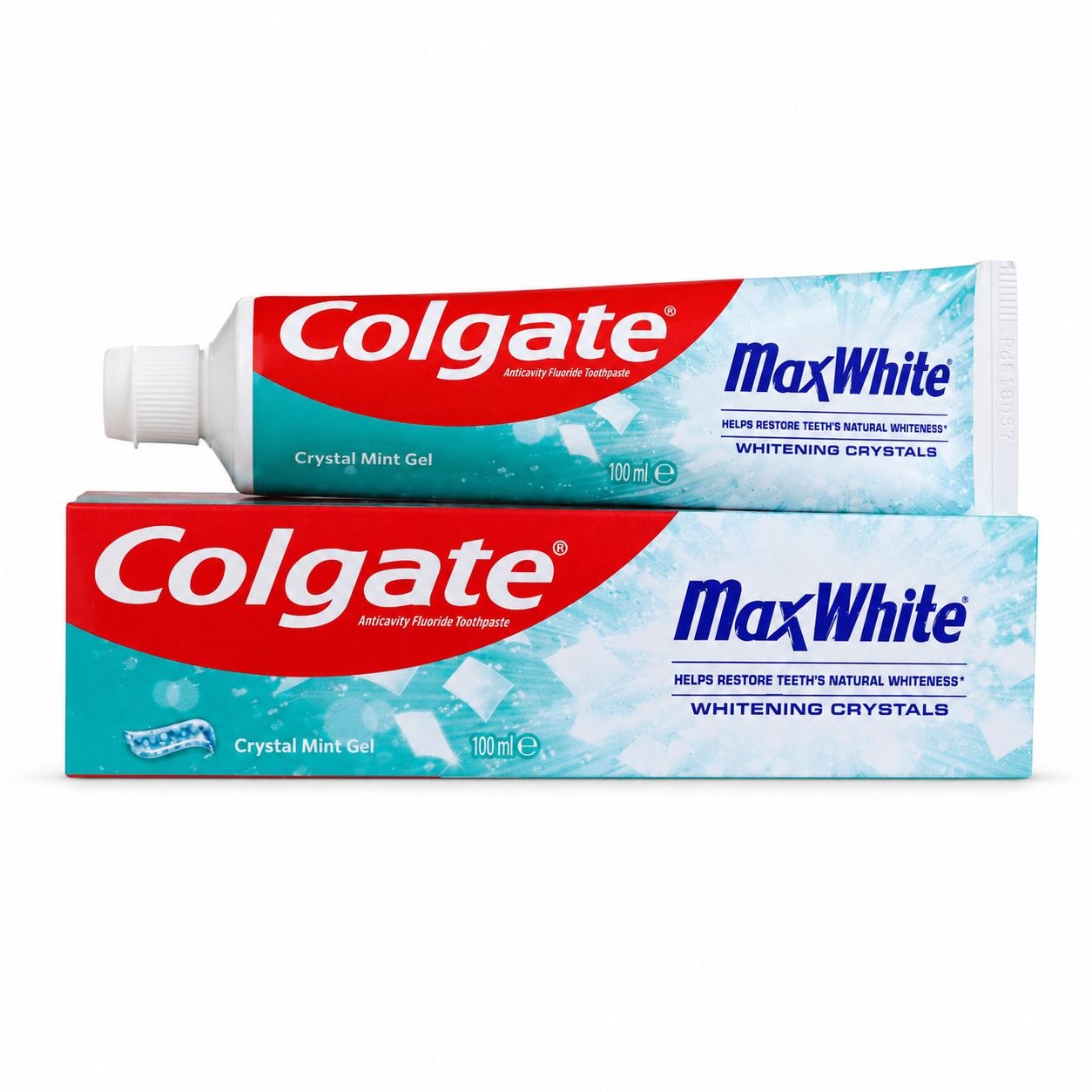 Colgate MaxWhite Crystal Mint зубная паста 100 мл - Лицевая