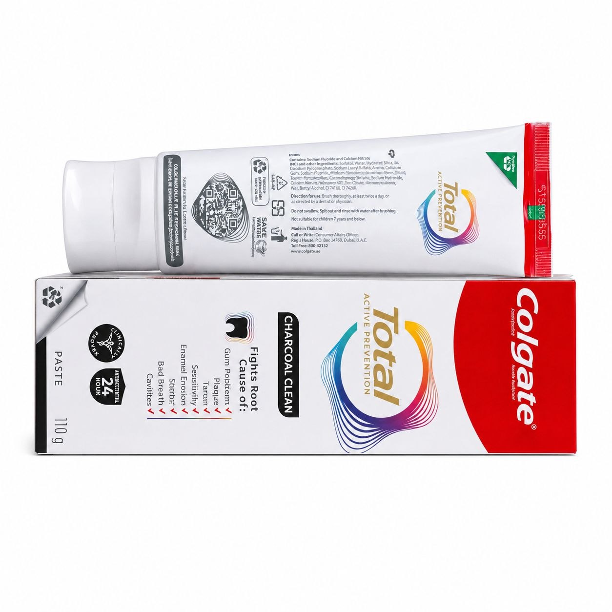 Colgate Total Advanced White зубная паста 75 мл - Обратная