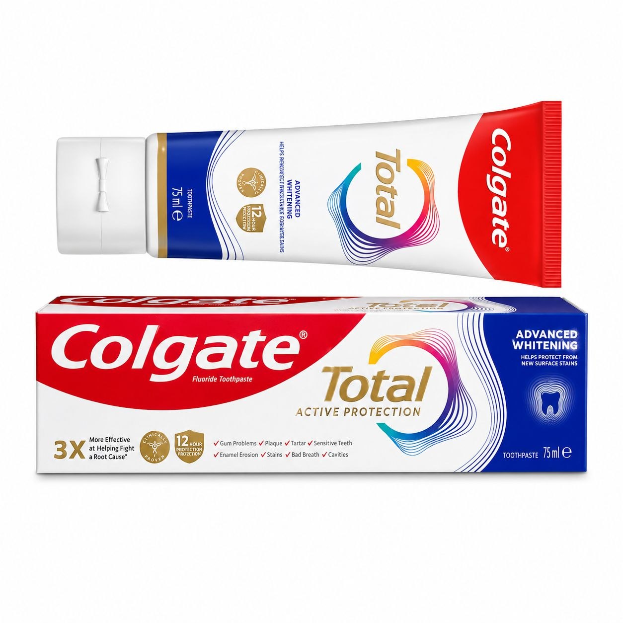 Colgate Total Advanced White зубная паста 75 мл - Лицевая
