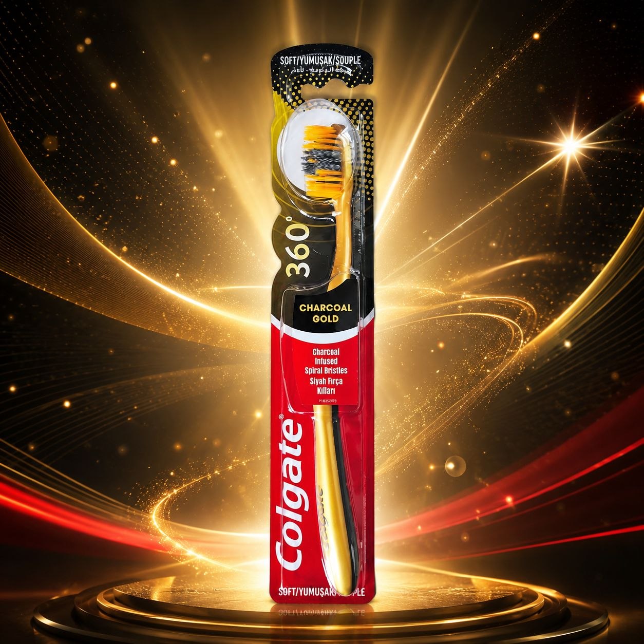 Colgate 360 Charcoal Gold зубная щётка