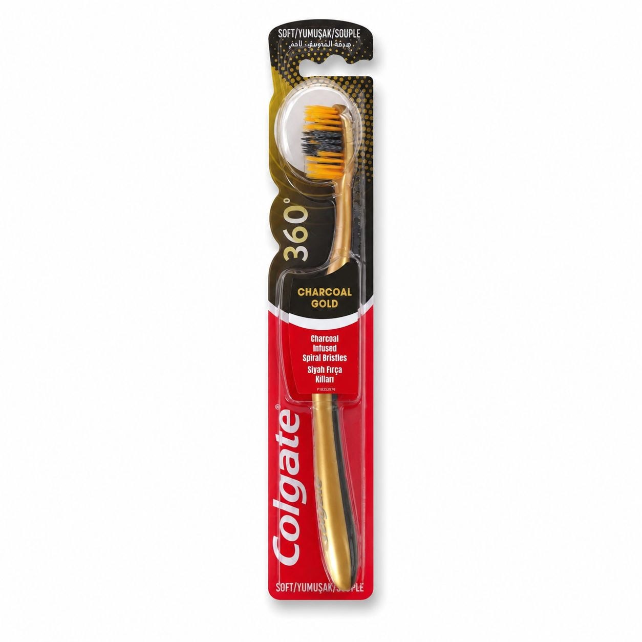 Colgate 360 Charcoal Gold зубная щётка - Лицевая