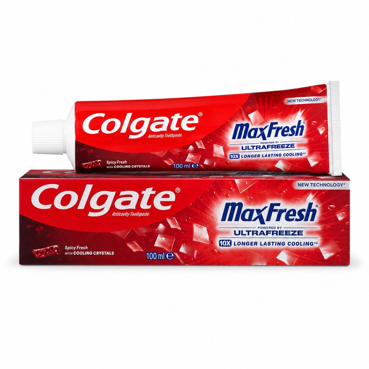 Colgate MaxFresh Spicy Fresh зубная паста 100 мл - Лицевая