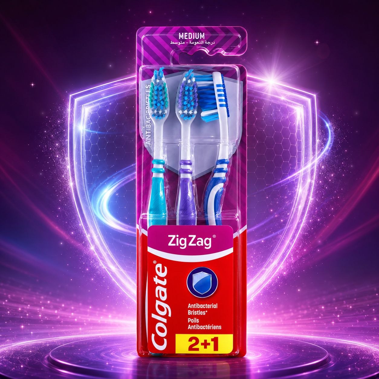 Colgate ZigZag зубная щётка 3 шт