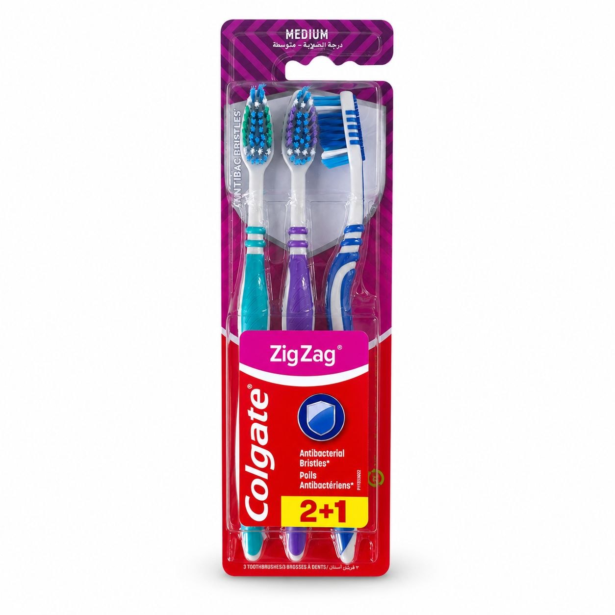 Colgate ZigZag зубная щётка 3 шт - Лицевая