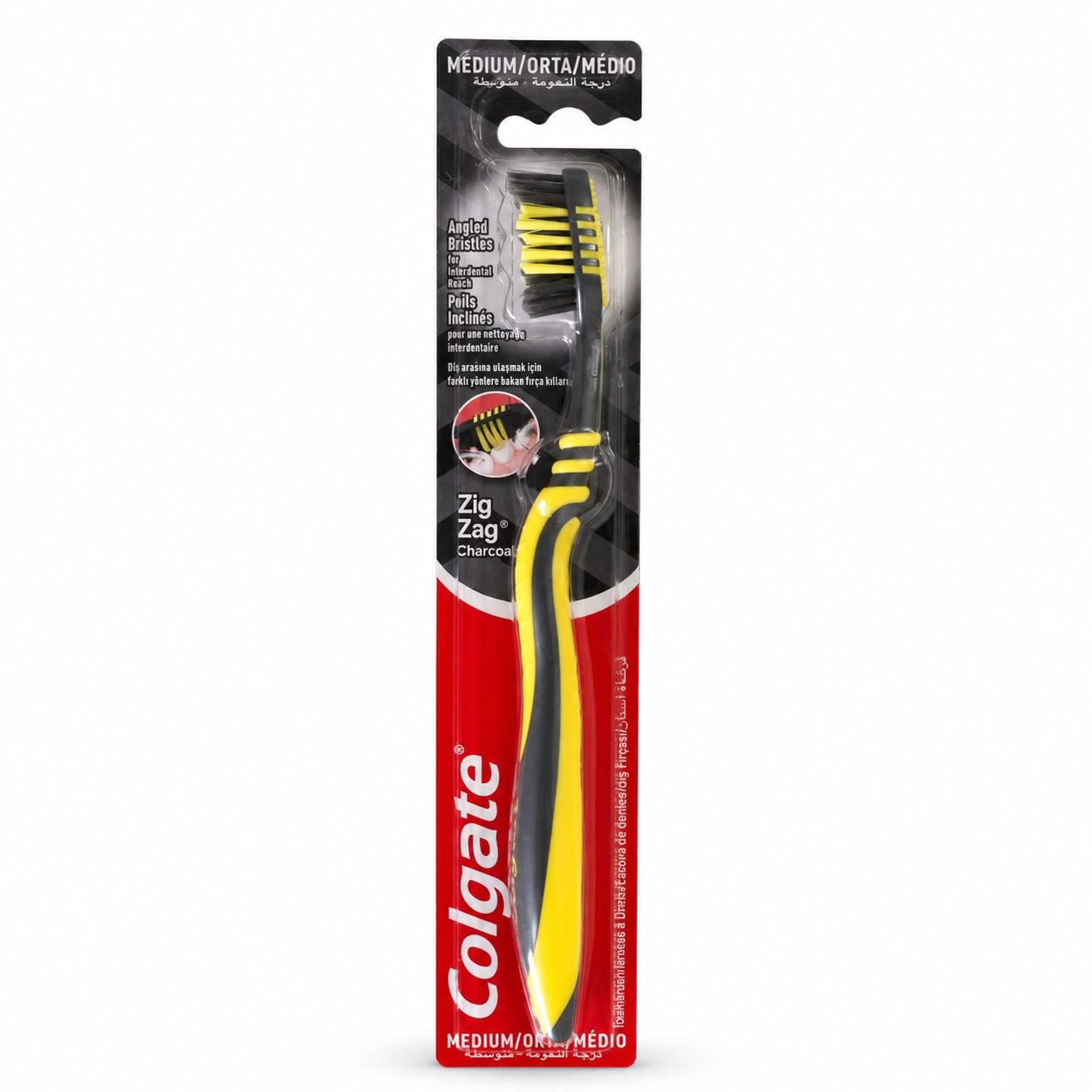 Colgate ZigZag Charcoal зубная щётка - Лицевая