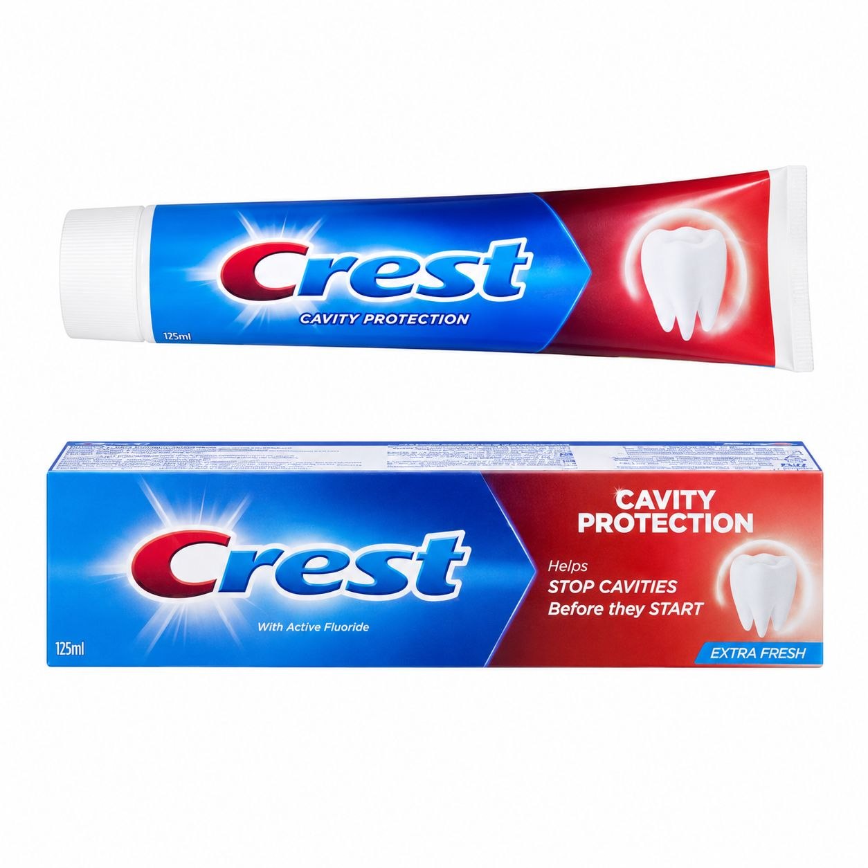 Crest Cavity Protection Extra Fresh зубная паста 125 мл - Лицевая