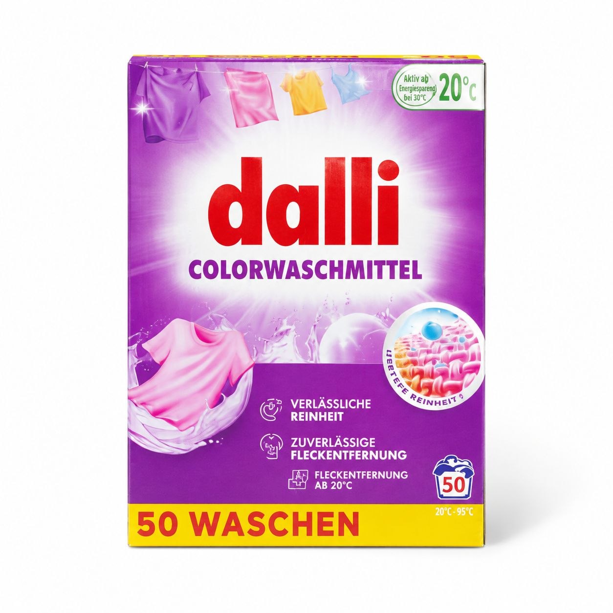 Dalli Colorwaschmittel стиральный порошок 2,5 кг / 50 стирок - Обратная