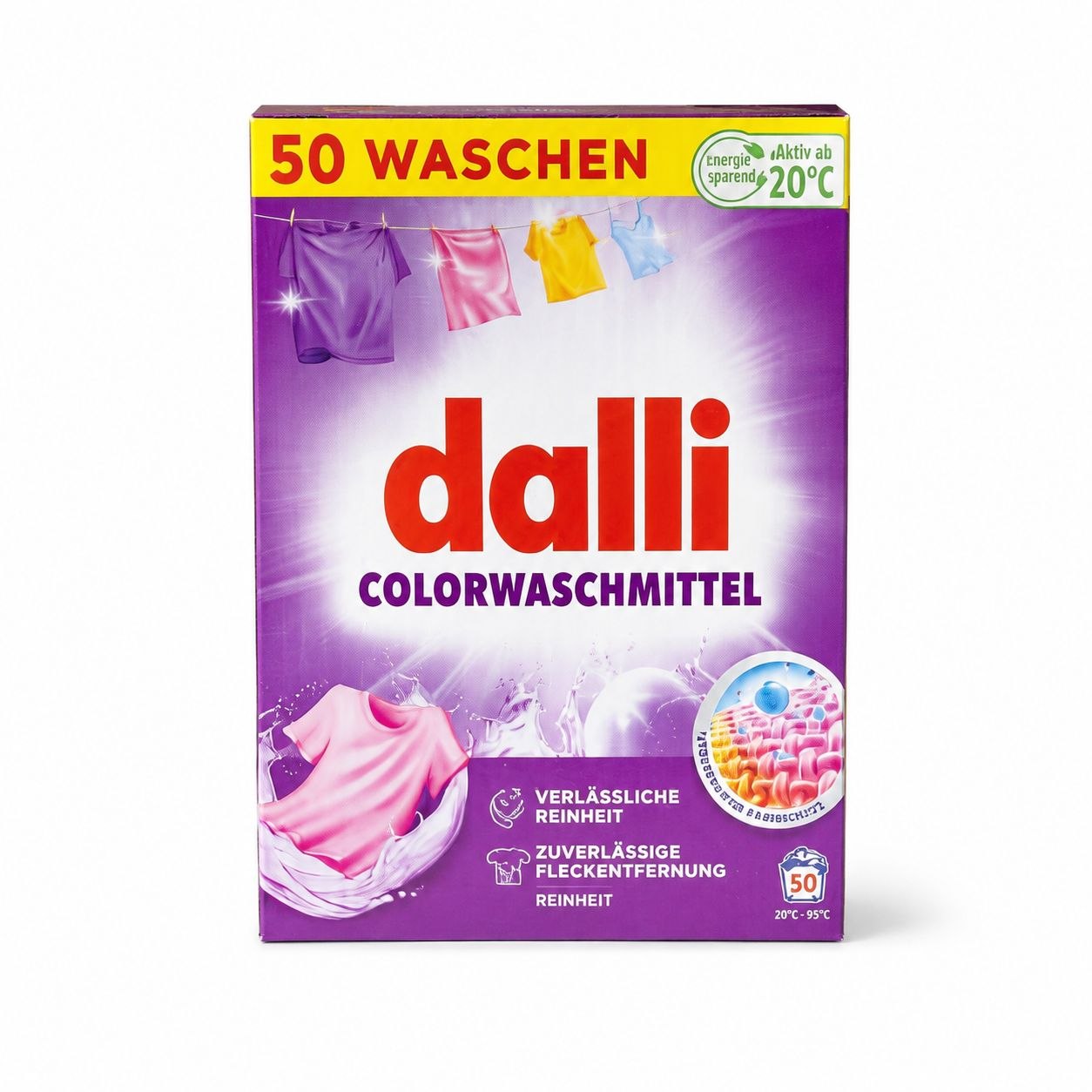 Dalli Colorwaschmittel стиральный порошок 2,5 кг / 50 стирок - Лицевая