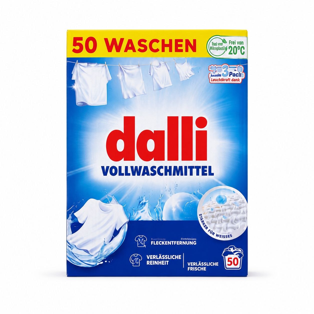 Dalli Vollwaschmittel стиральный порошок 2,5 кг / 50 стирок - Лицевая