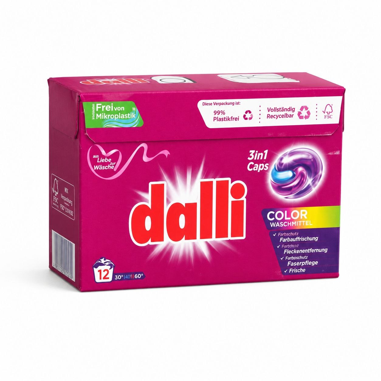 Dalli Colorwaschmittel капсулы для стирки 12 шт - Лицевая