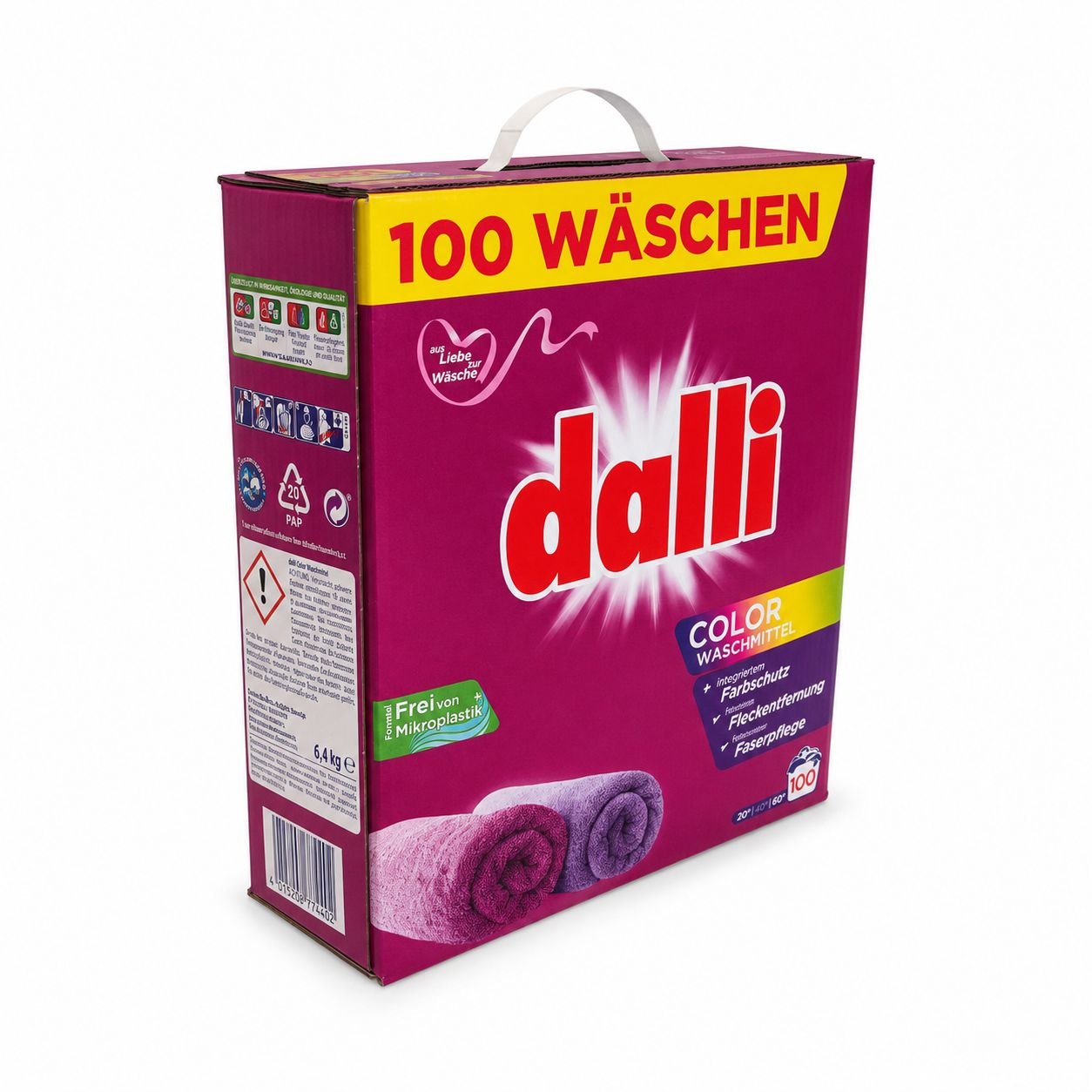 Dalli Colorwaschmittel стиральный порошок 6 кг - Обратная