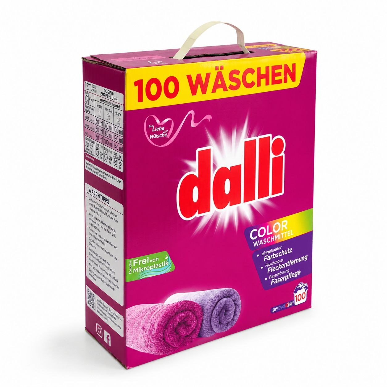 Dalli Colorwaschmittel стиральный порошок 6 кг - Лицевая