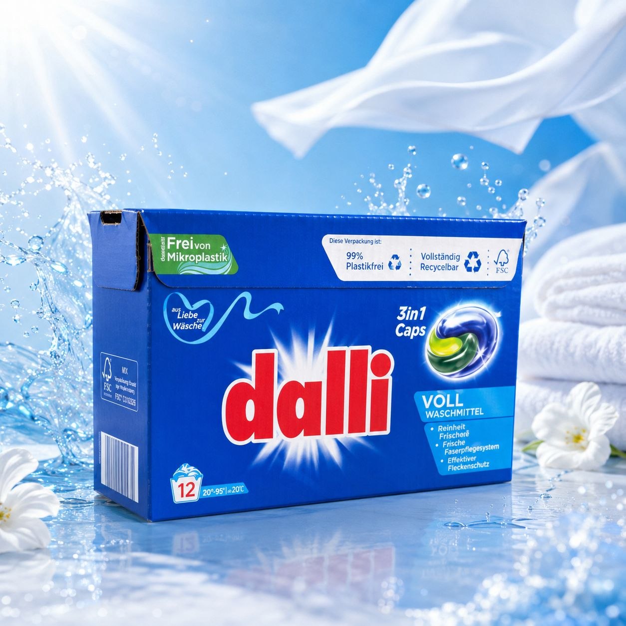 Dalli Vollwaschmittel капсулы для стирки 12 шт