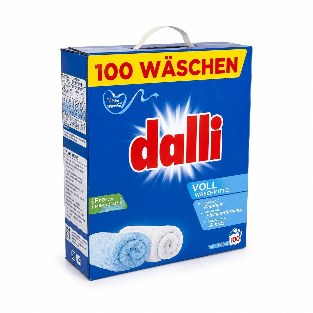 Dalli Vollwaschmittel стиральный порошок 6 кг - Обратная