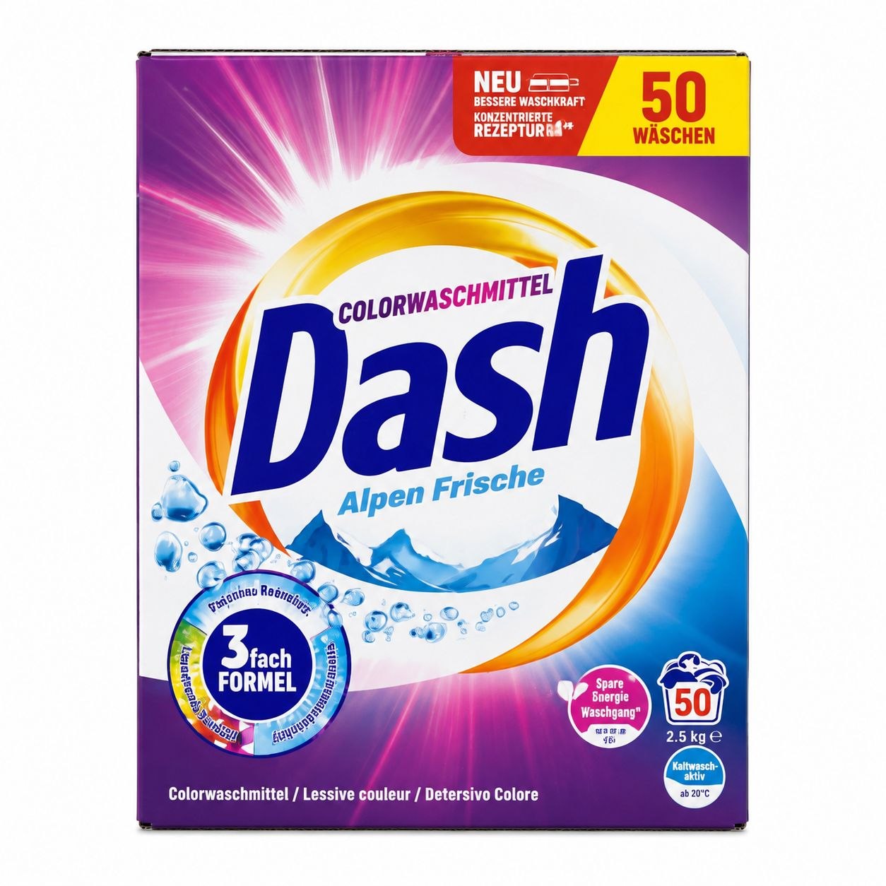 Dash Colorwaschmittel стиральный порошок 2,5 кг / 50 стирок - Лицевая