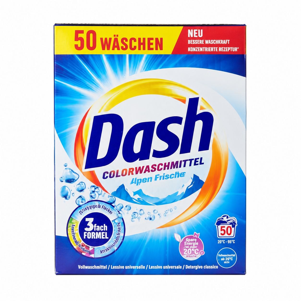 Dash Vollwaschmittel стиральный порошок 2,5 кг / 50 стирок - Обратная