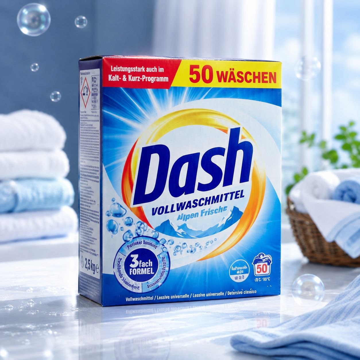 Dash Vollwaschmittel стиральный порошок 2,5 кг / 50 стирок