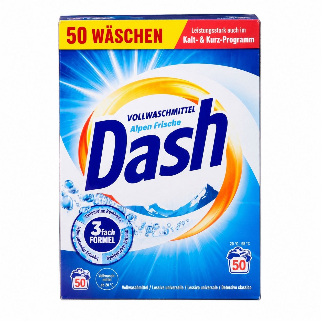 Dash Vollwaschmittel стиральный порошок 2,5 кг / 50 стирок - Лицевая