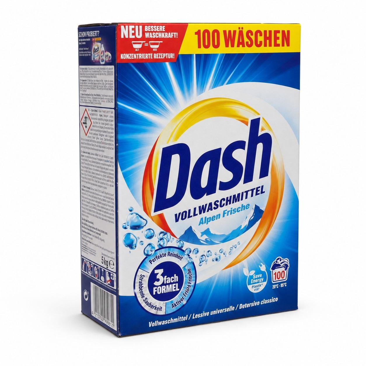 Dash Vollwaschmittel washing powder 5 kg / 100 washes - Лицевая
