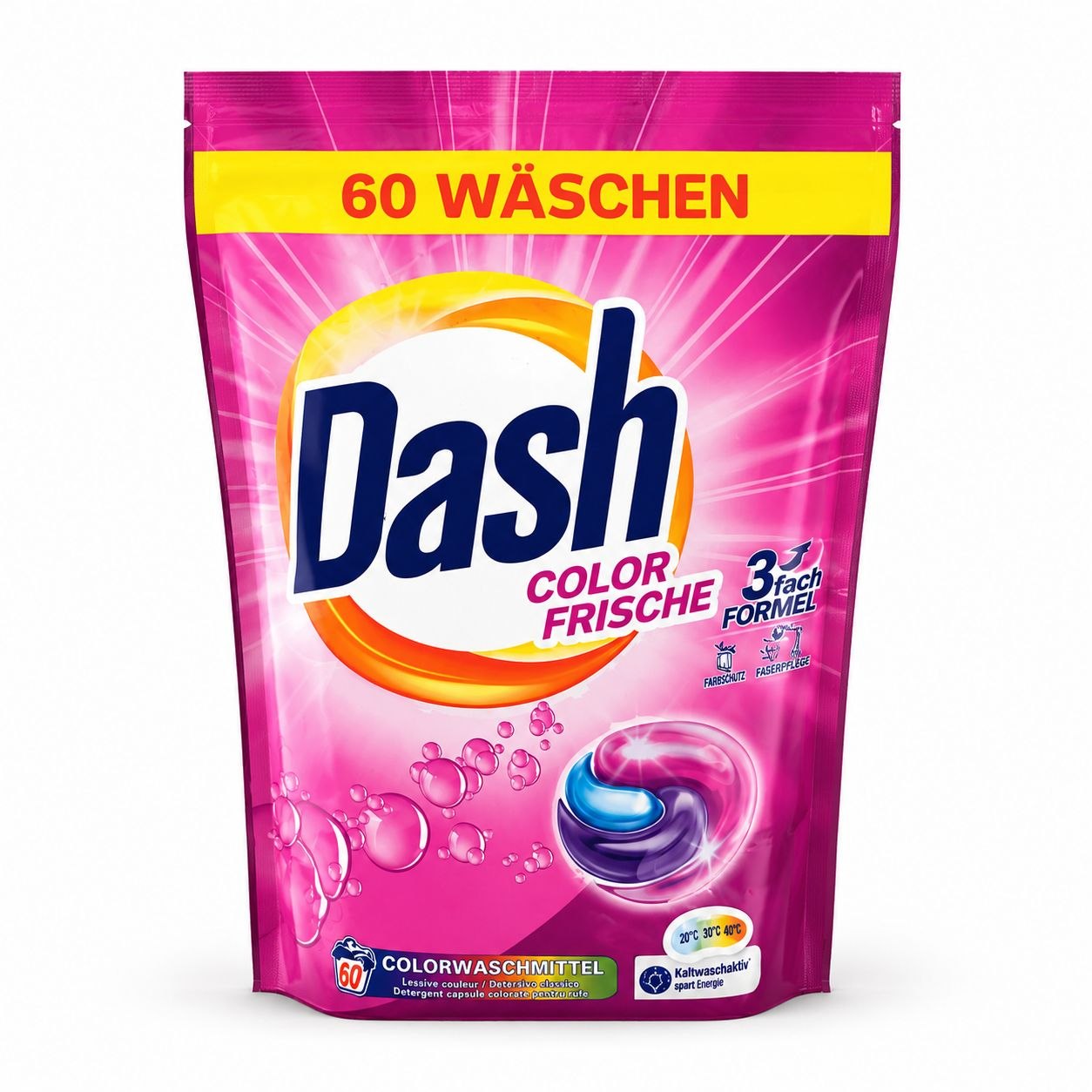 Dash Color Frische капсулы для стирки 60 шт - Лицевая