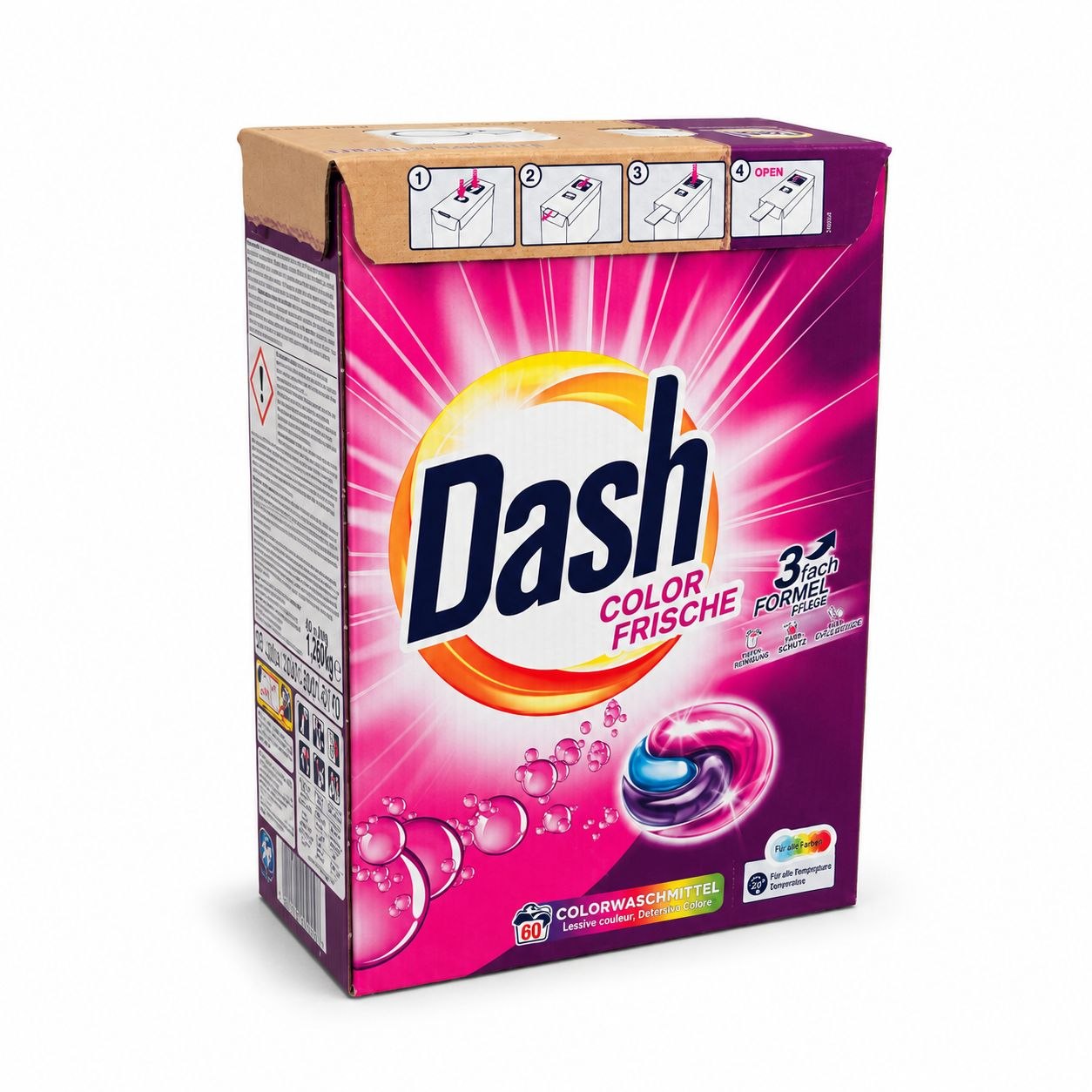 Dash Color Frische капсулы для стирки 60 шт - Обратная