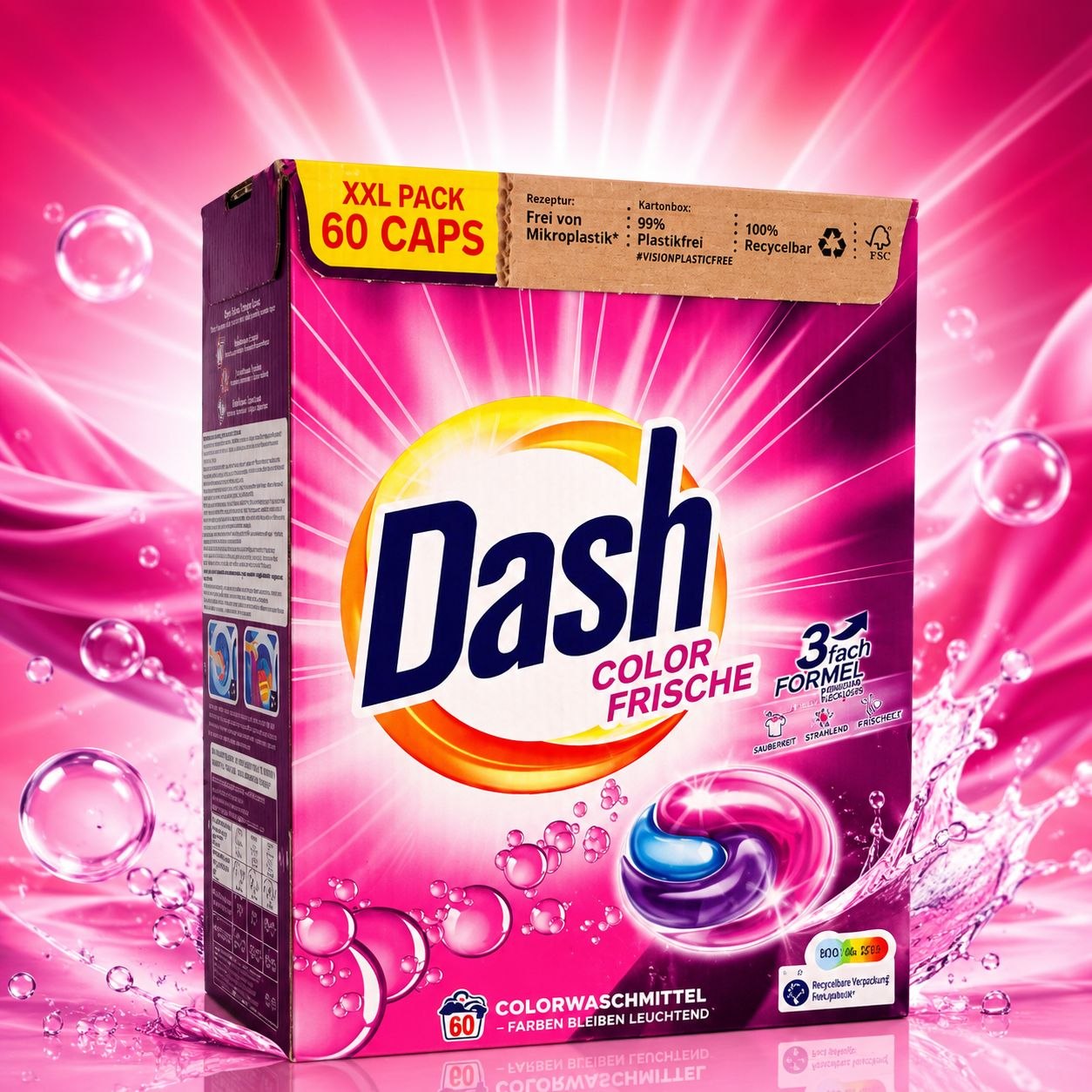 Dash Color Frische капсулы для стирки 60 шт