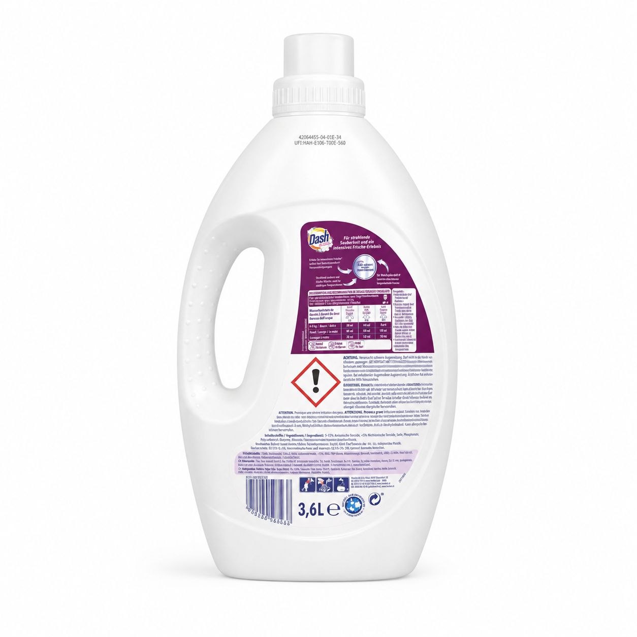 Dash Color Frische гель для стирки 3,6 л - Обратная