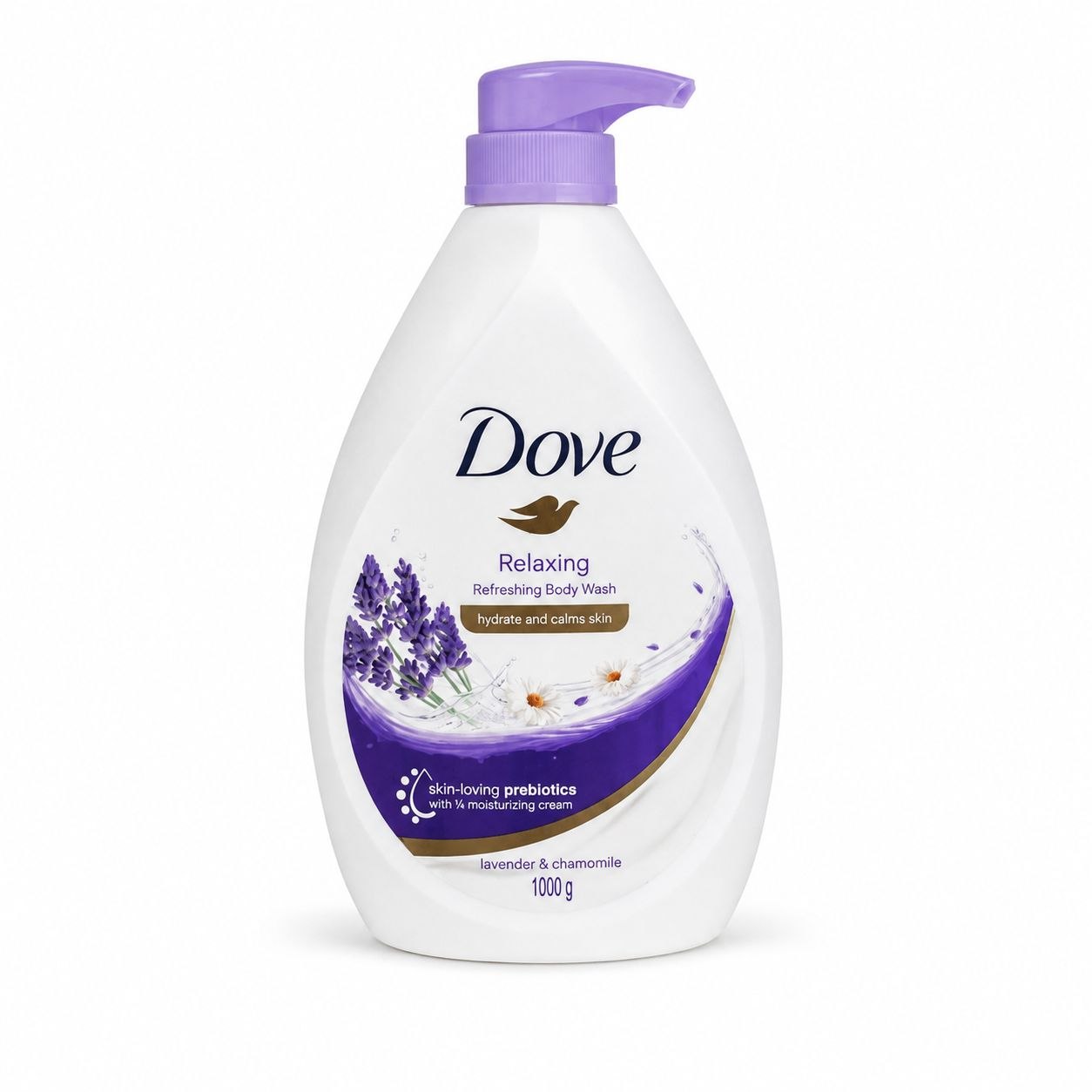 Dove body wash Lavender 1 L - Лицевая