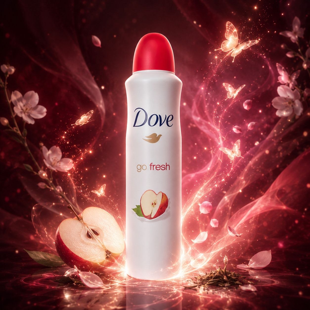 Dove go fresh Apple & White Tea спрей-дезодорант, 250 мл