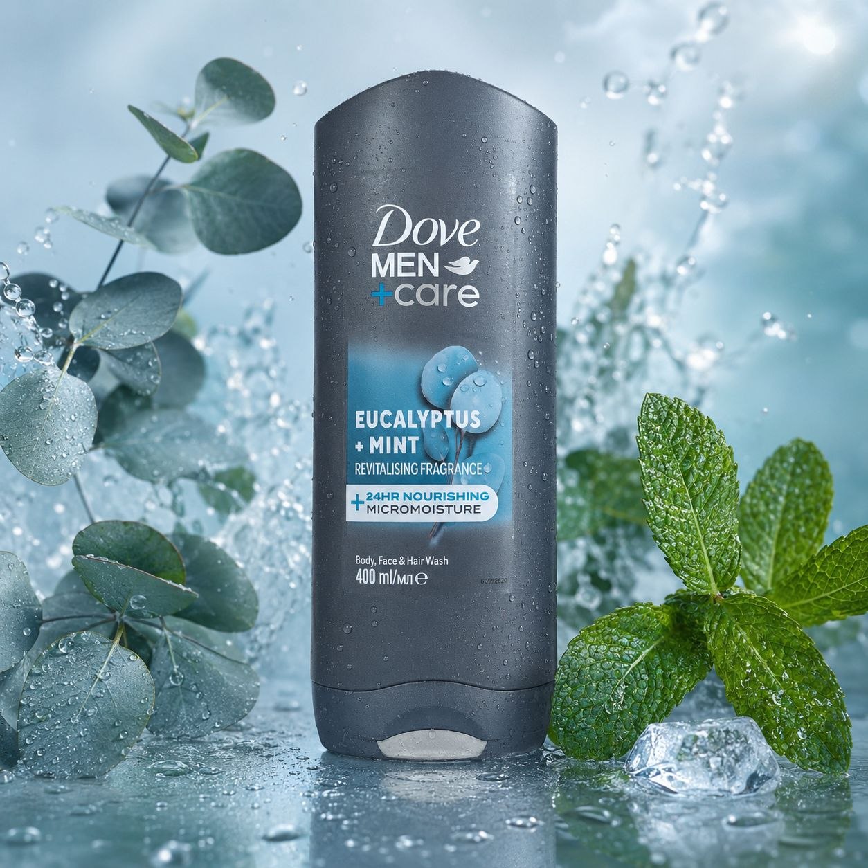 Dove Men+Care Eucalyptus & Mint гель для душа 400 мл