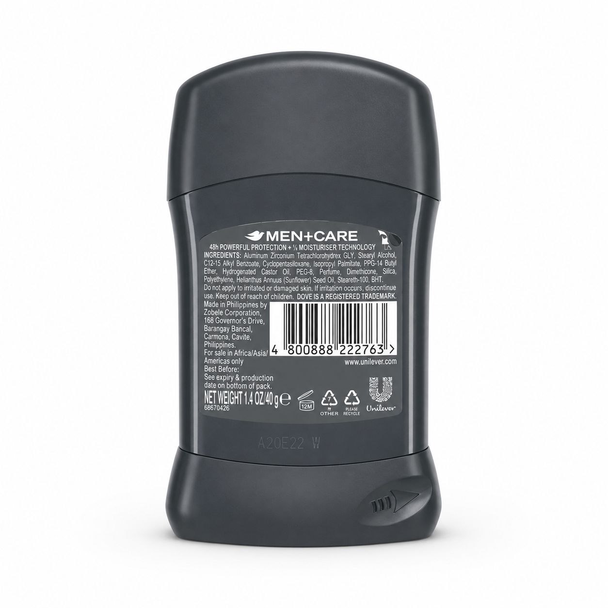 Dove Men +Care Clean Comfort дезодорант-стик 40 г - Обратная