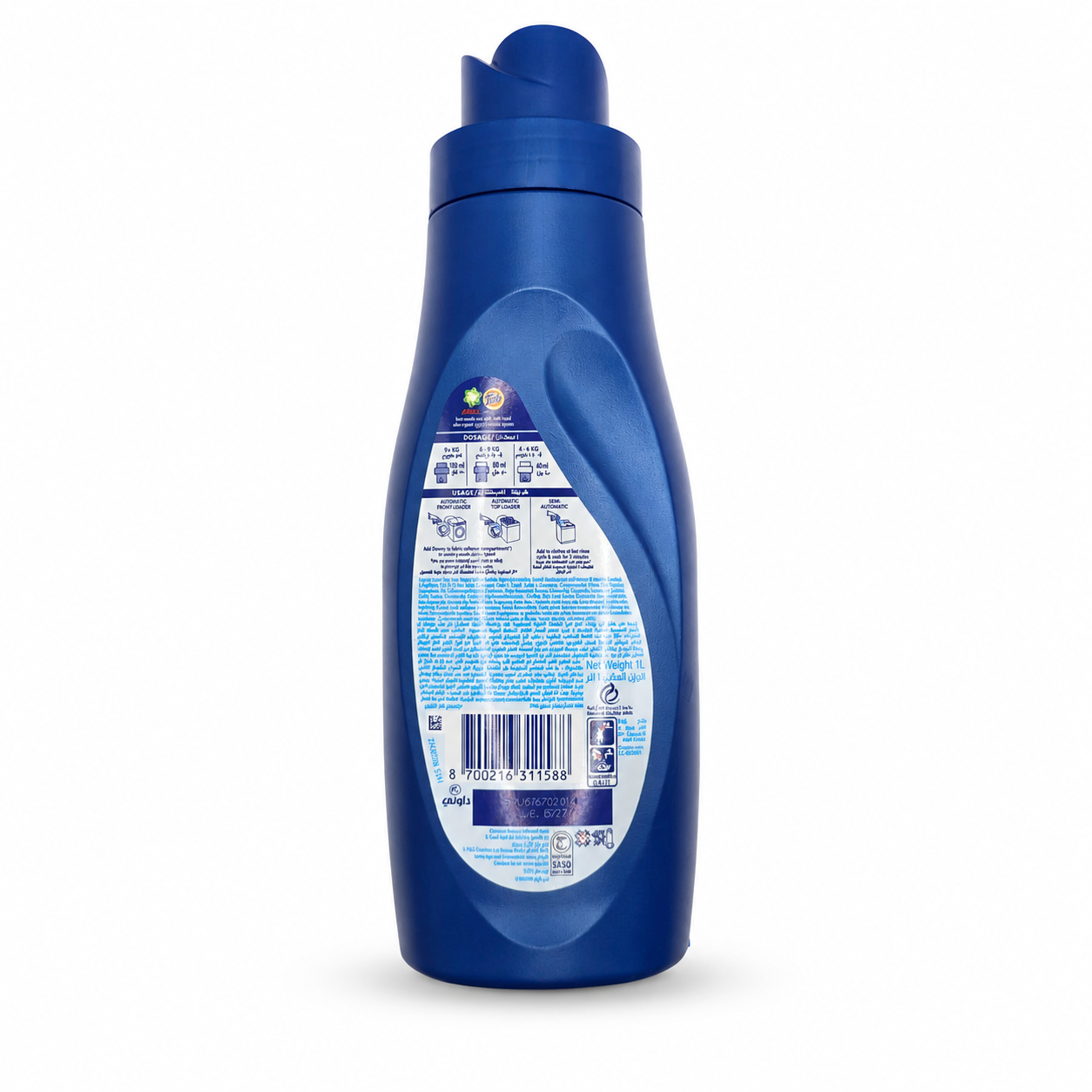 Downy All-in-One Vanilla & Musk концентрат 1 л - Обратная