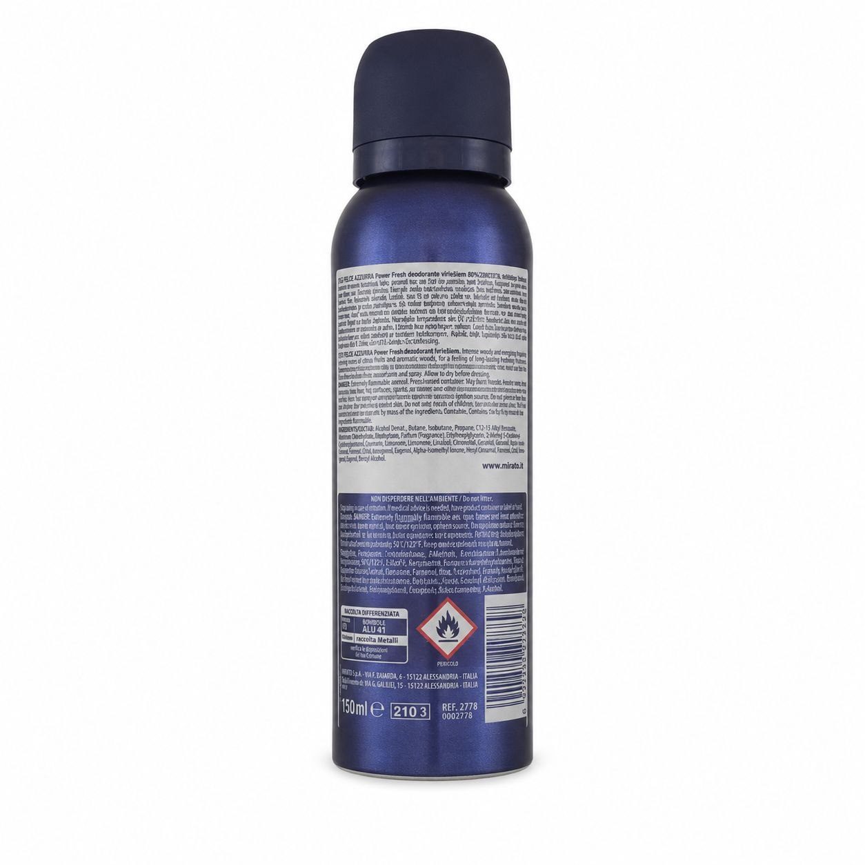 Felce Azzurra Men deodorant spray Power Fresh 150 ml - Обратная