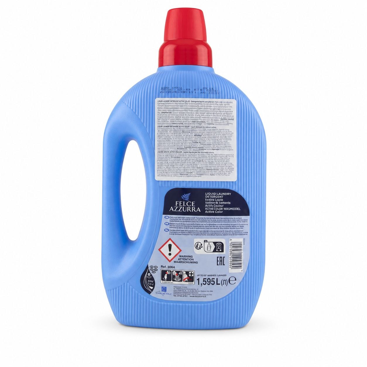 Felce Azzurra Active Color laundry liquid 1.595 L - Обратная