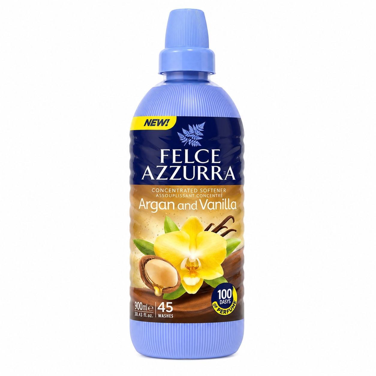 Felce Azzurra softener Argan & Vanilla 900 ml - Лицевая
