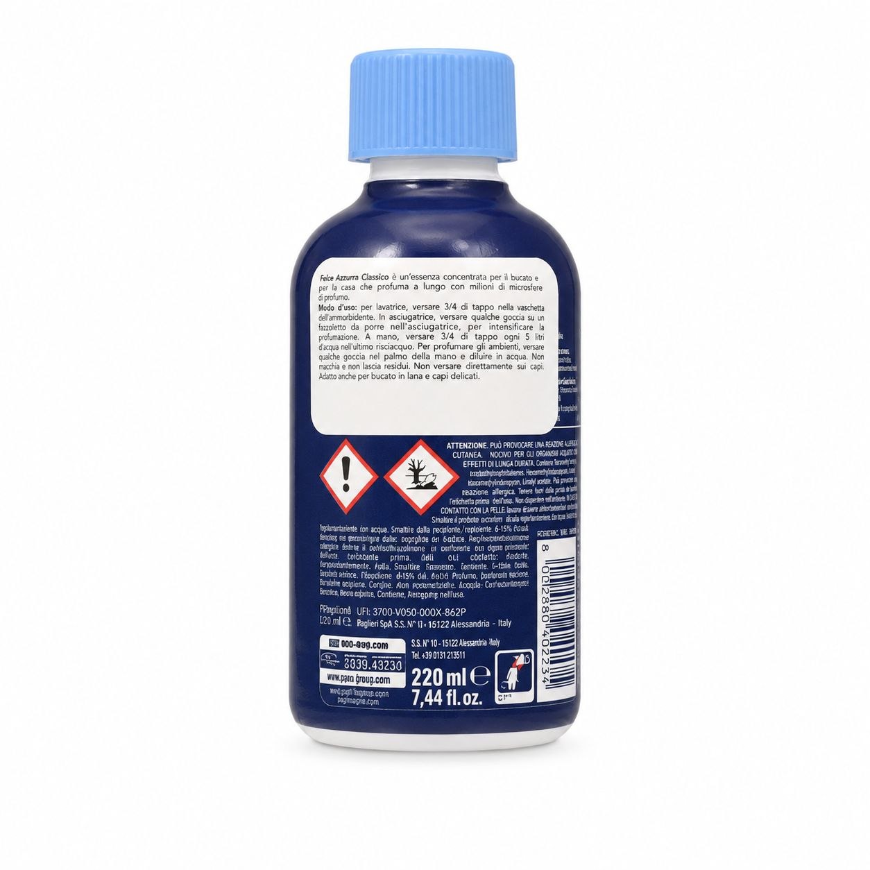 Felce Azzurra laundry fragrance Classico 220 ml - Обратная